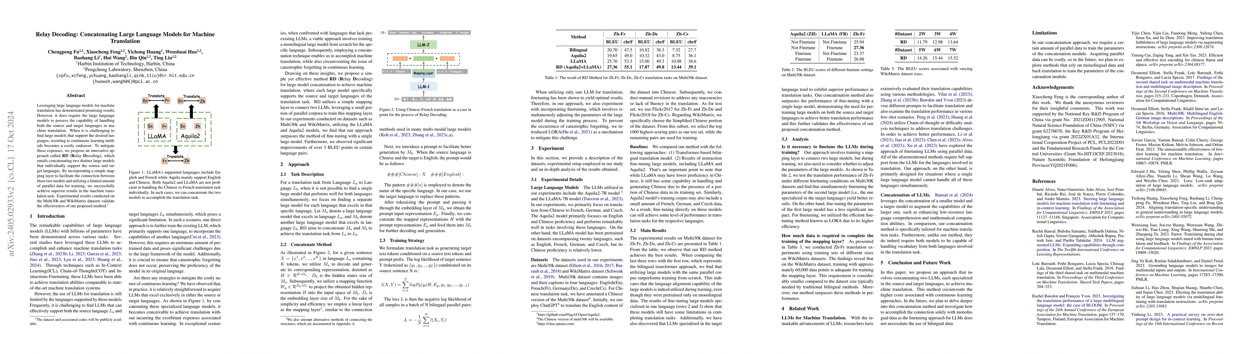 Thumbnail for Relay Decoding: Concatenating Large Language Models for Machine
  Translation