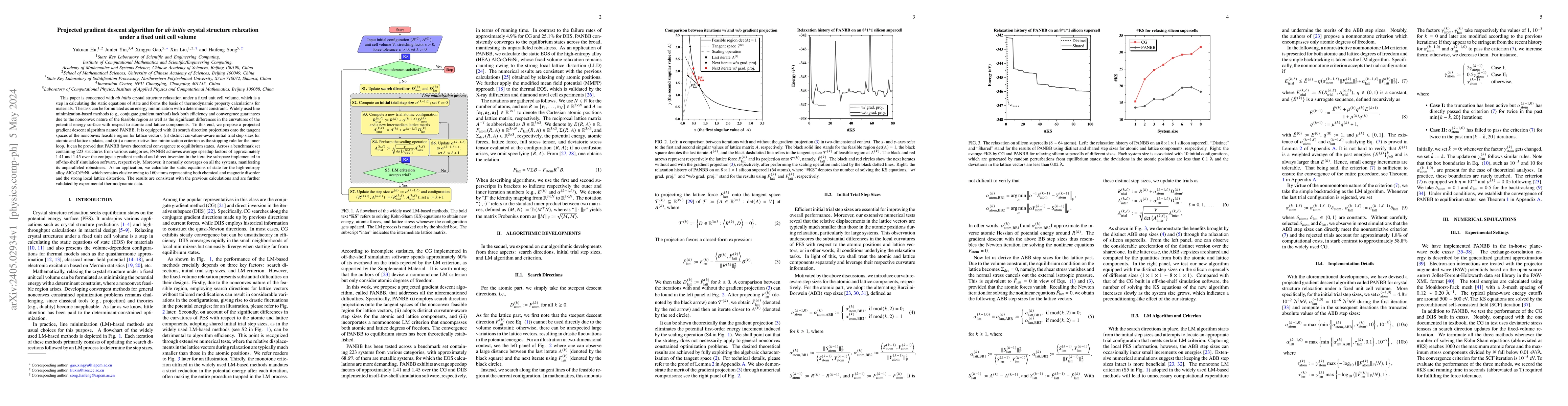 Thumbnail for Projected gradient descent algorithm for $\textit{ab initio}$ crystal
  structure relaxation under a fixed unit cell volume