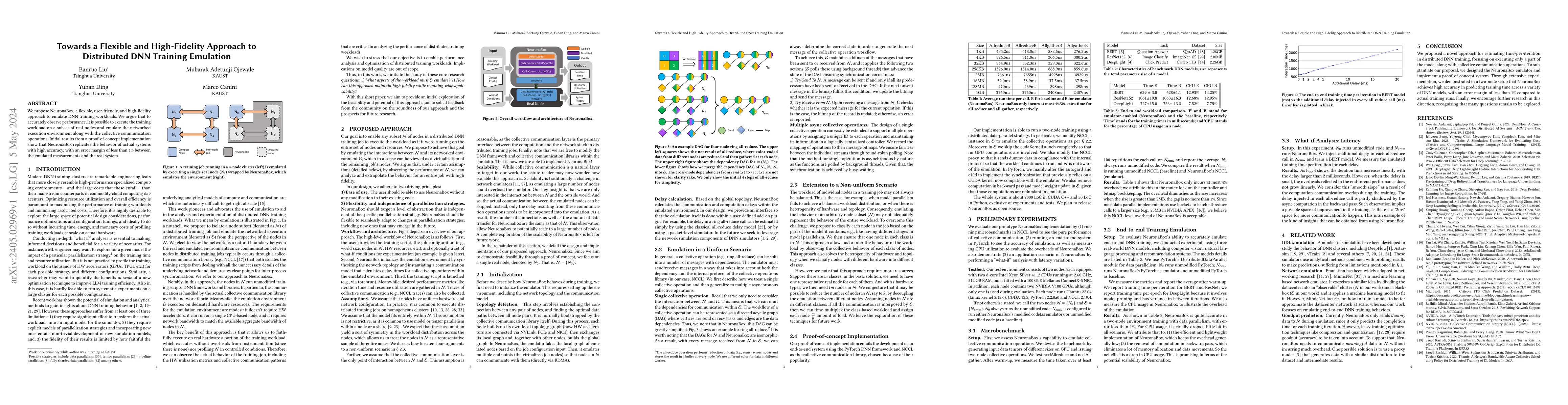 Thumbnail for Towards a Flexible and High-Fidelity Approach to Distributed DNN
  Training Emulation