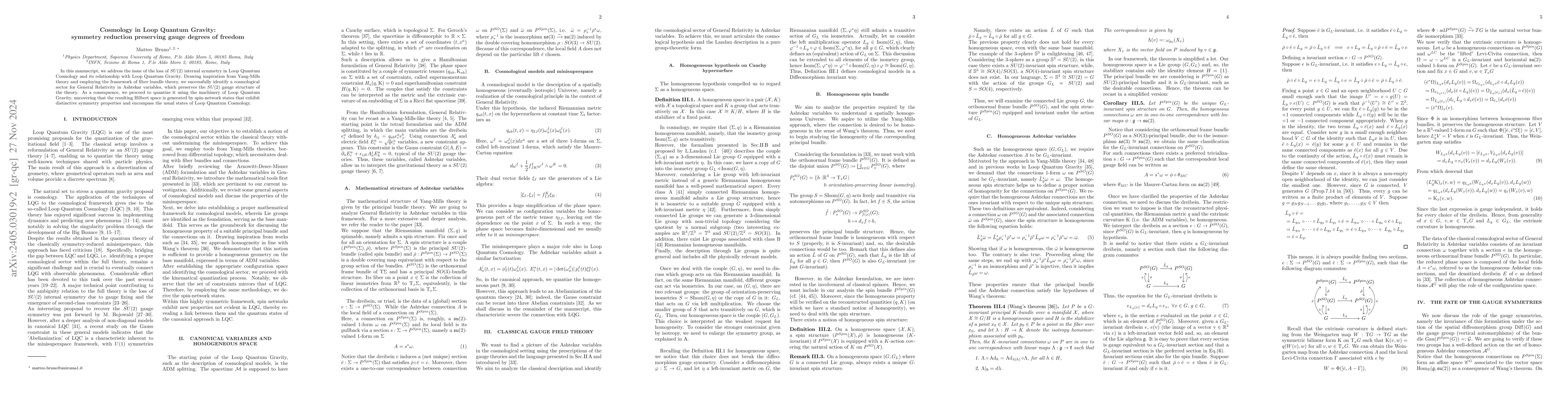 Thumbnail for Cosmological sector of Loop Quantum Gravity: a Yang-Mills approach