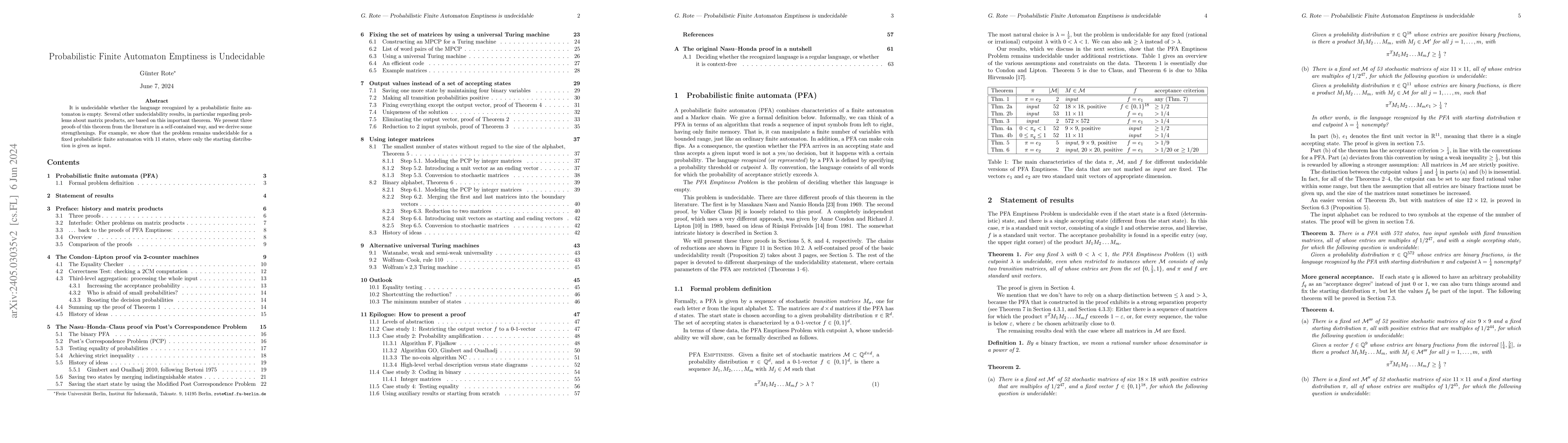 Thumbnail for Probabilistic Finite Automaton Emptiness is undecidable