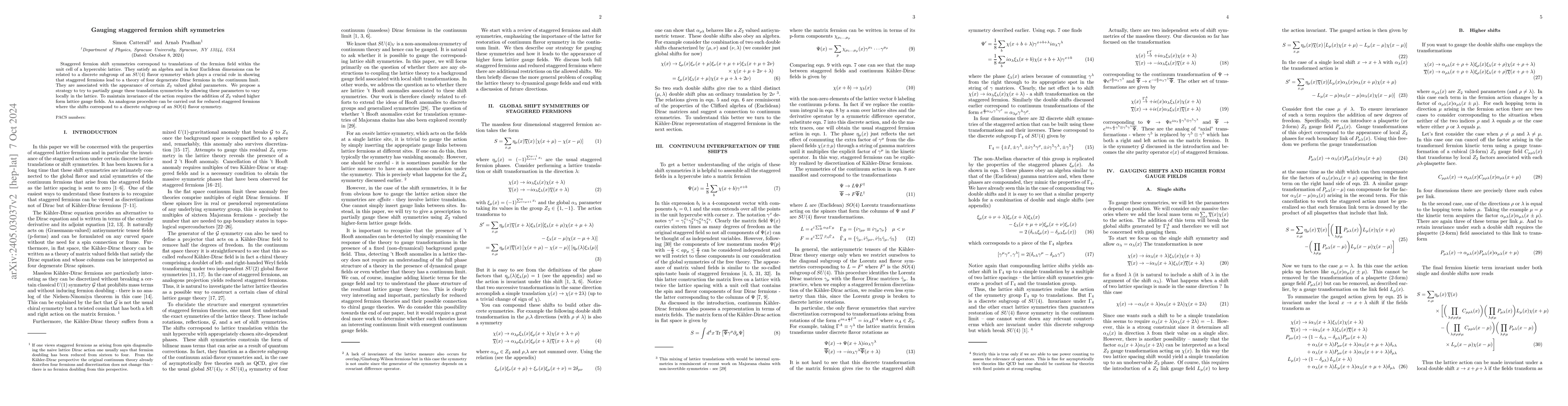 Thumbnail for Gauging staggered fermion shift symmetries and lattice anomalies