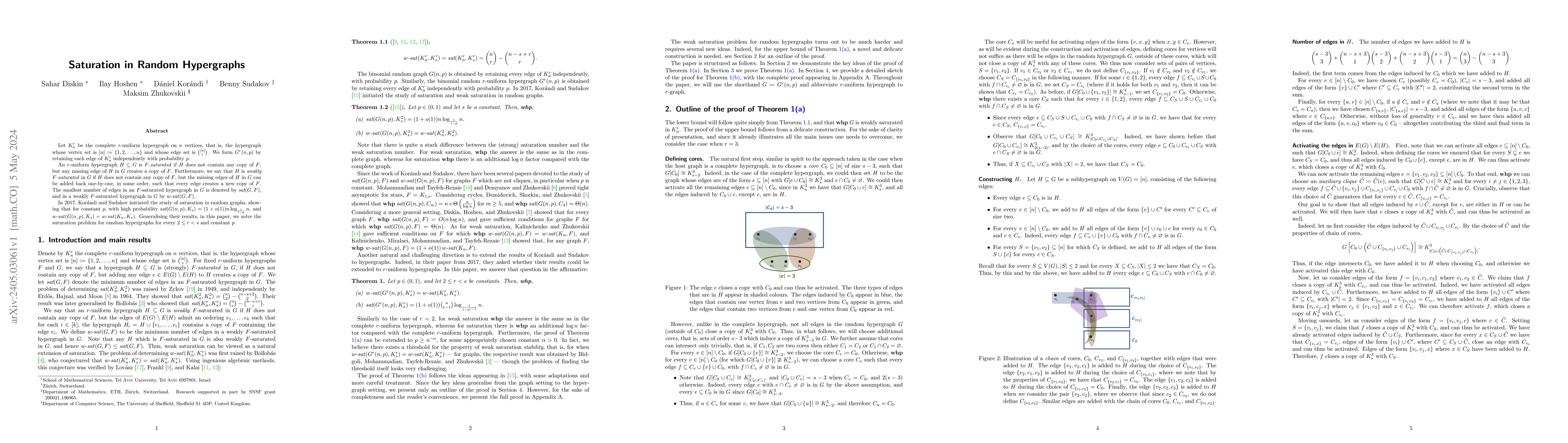 Thumbnail for Saturation in Random Hypergraphs