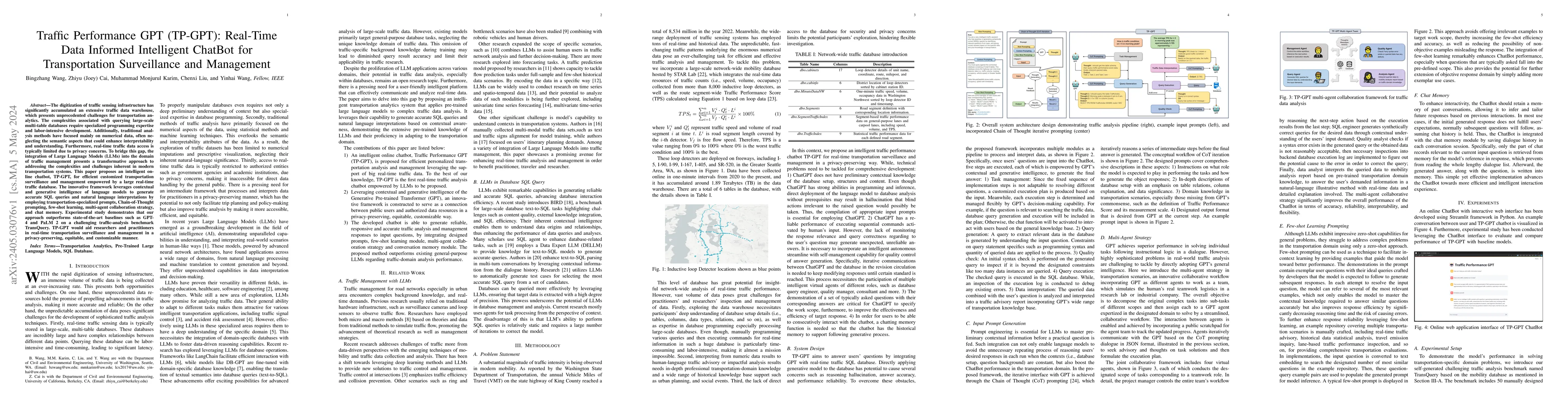 Thumbnail for Traffic Performance GPT (TP-GPT): Real-Time Data Informed Intelligent
  ChatBot for Transportation Surveillance and Management