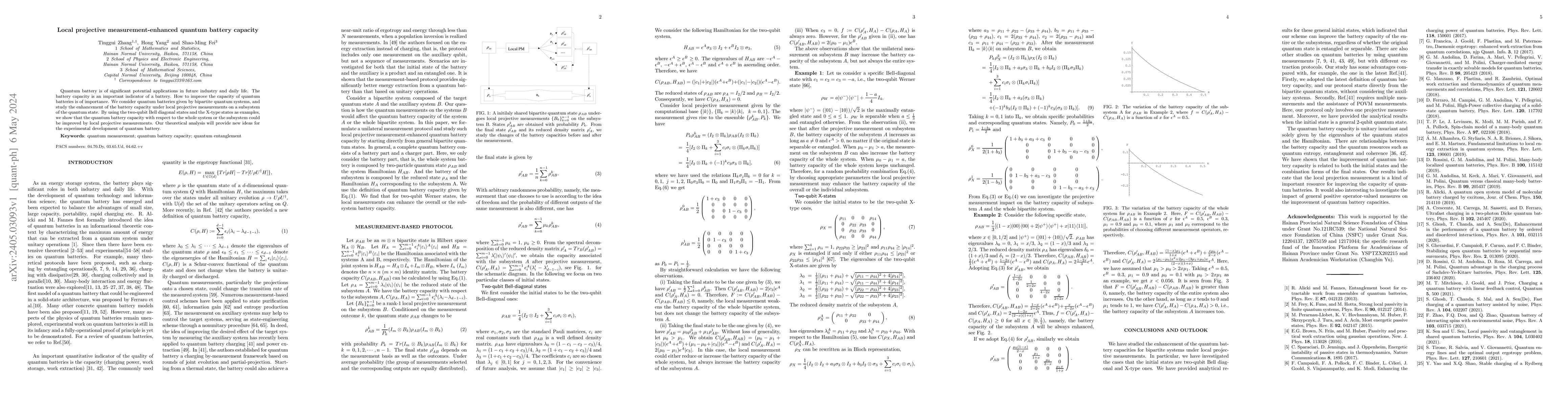 Thumbnail for Local-projective-measurement-enhanced quantum battery capacity
