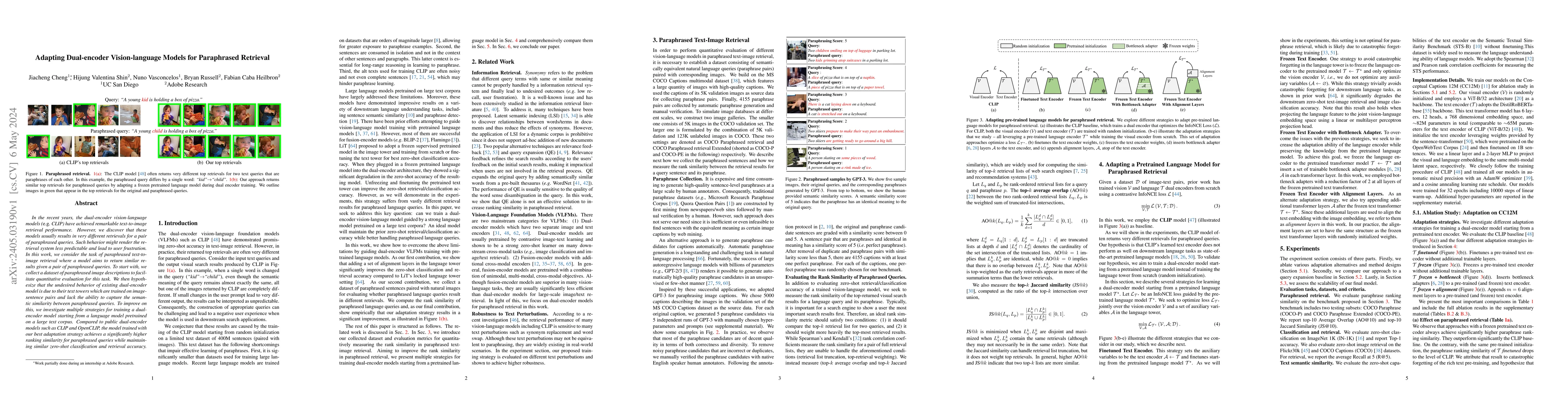 Thumbnail for Adapting Dual-encoder Vision-language Models for Paraphrased Retrieval
