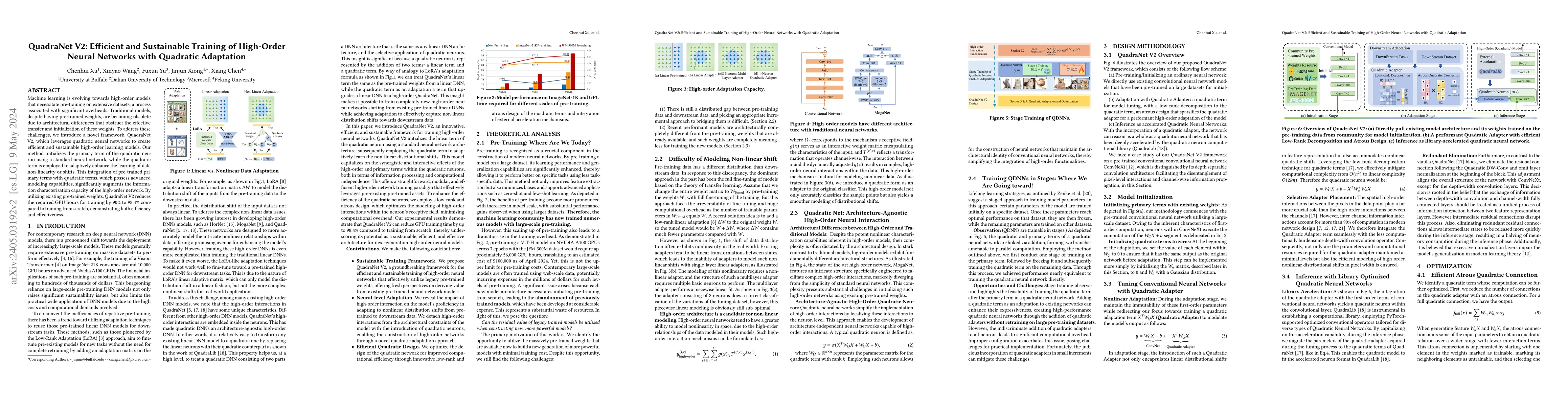 Thumbnail for QuadraNet V2: Efficient and Sustainable Training of High-Order Neural
  Networks with Quadratic Adaptation