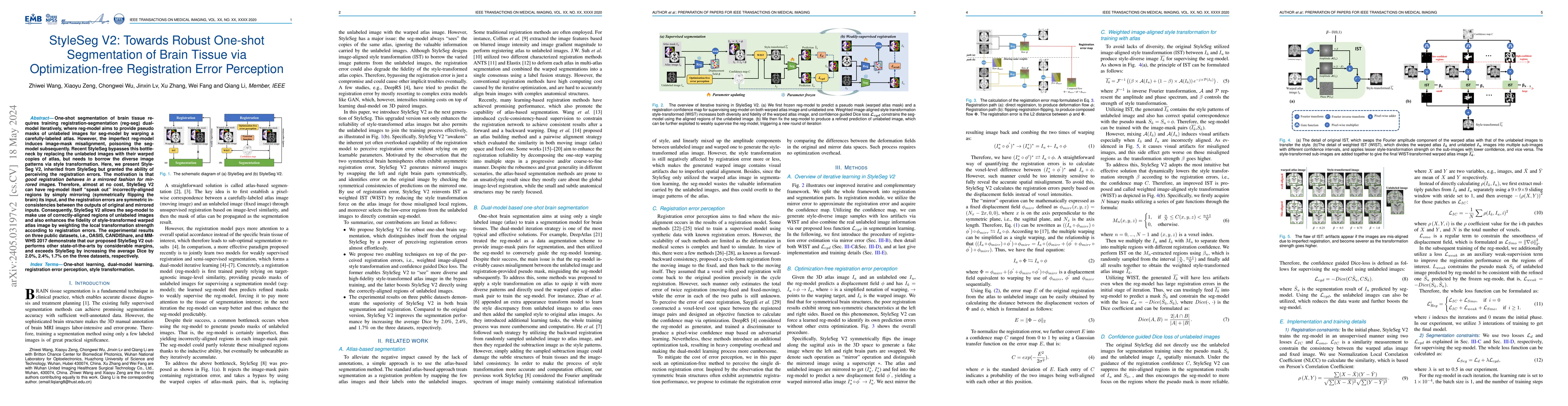 Thumbnail for StyleSeg V2: Towards Robust One-shot Segmentation of Brain Tissue via
  Optimization-free Registration Error Perception