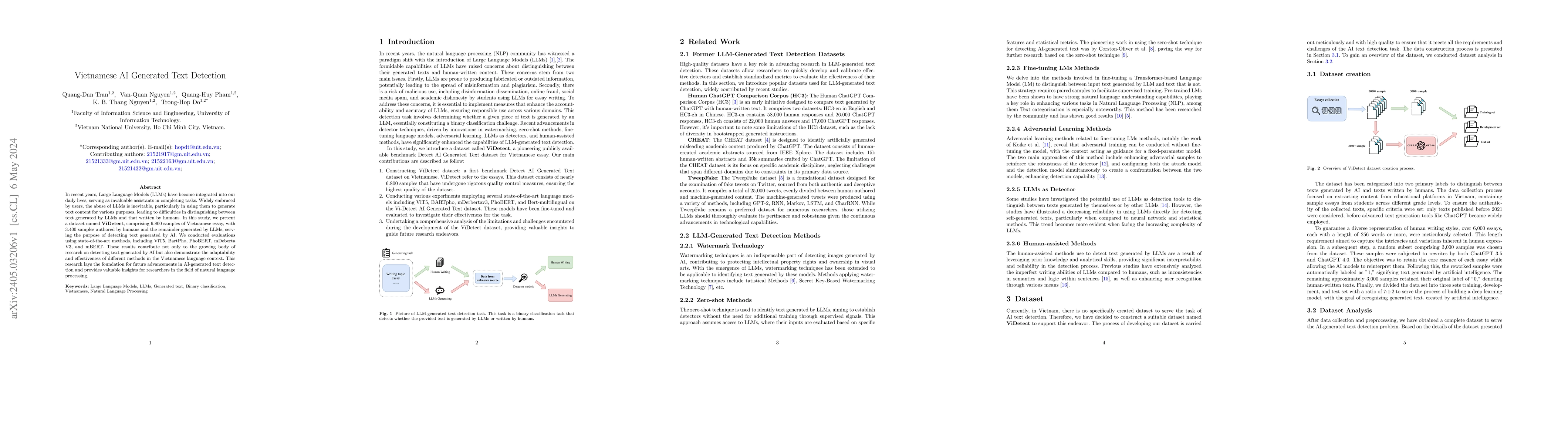 Thumbnail for Vietnamese AI Generated Text Detection