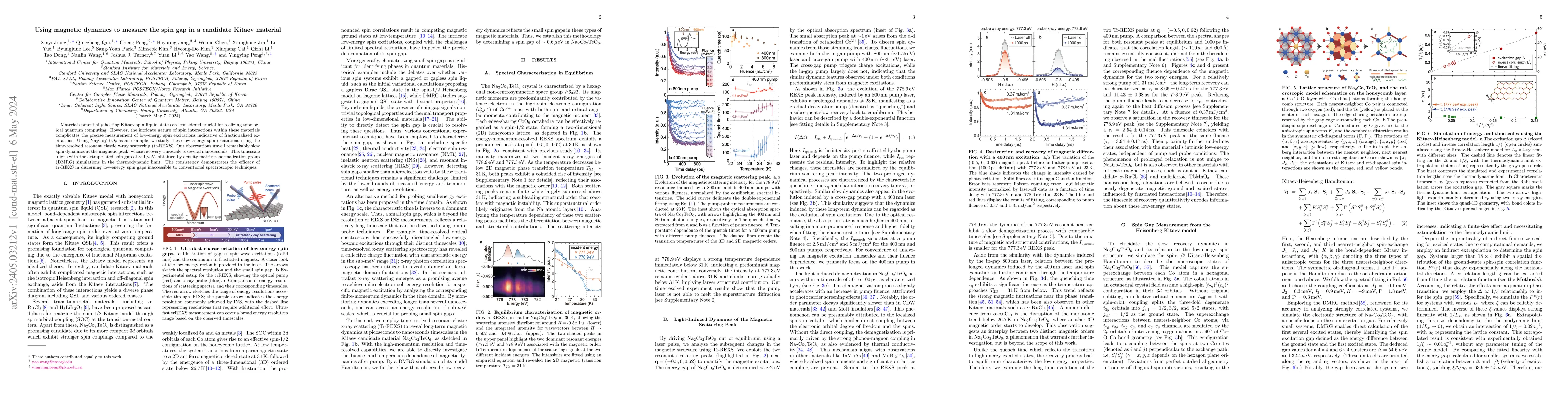 Thumbnail for Using magnetic dynamics to measure the spin gap in a candidate Kitaev
  material