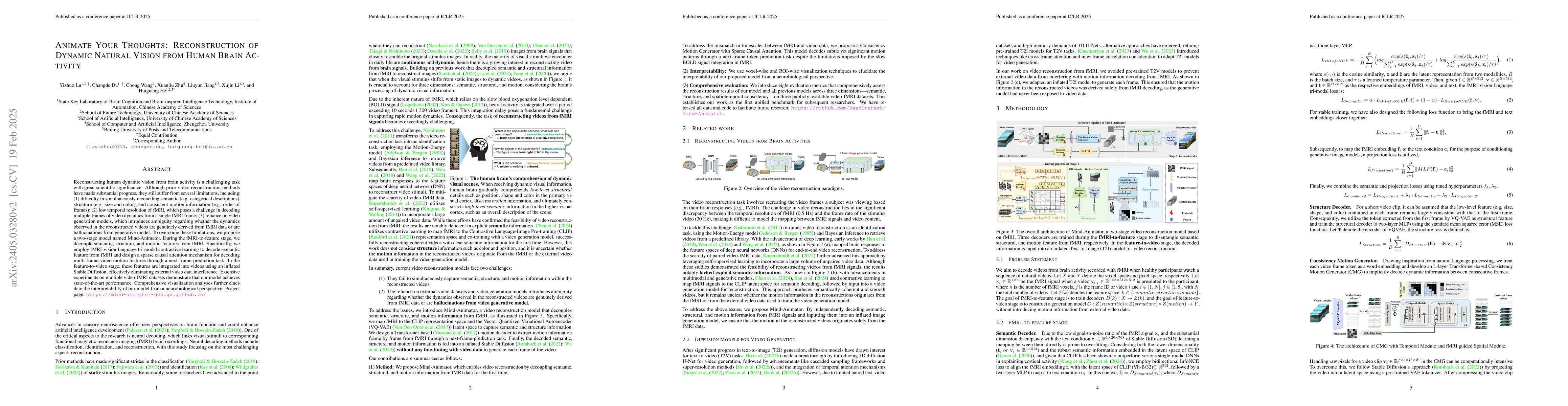 Thumbnail for Animate Your Thoughts: Decoupled Reconstruction of Dynamic Natural
  Vision from Slow Brain Activity