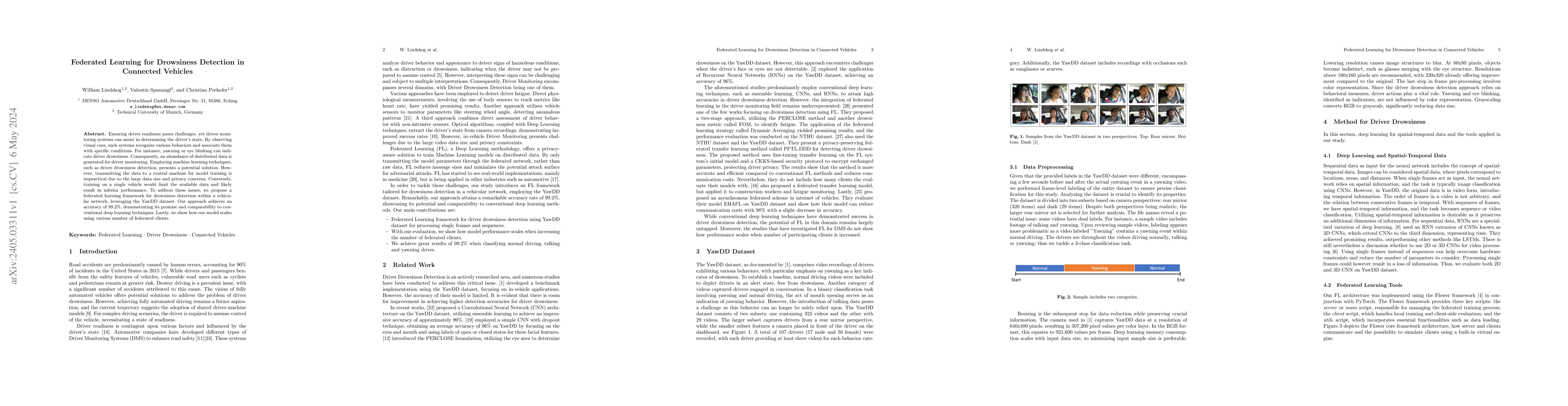 Thumbnail for Federated Learning for Drowsiness Detection in Connected Vehicles
