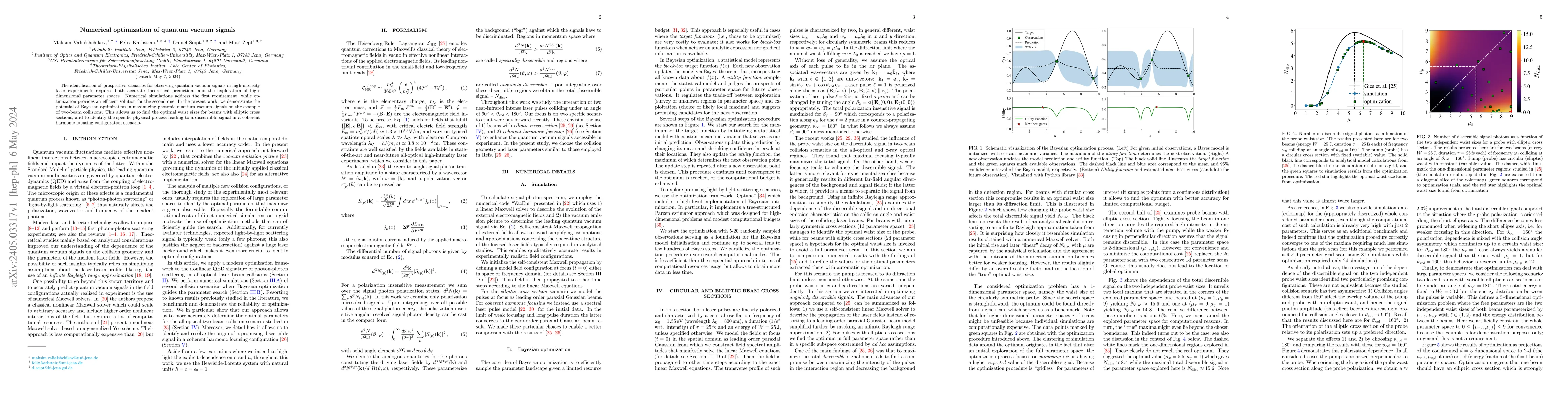Thumbnail for Numerical optimization of quantum vacuum signals