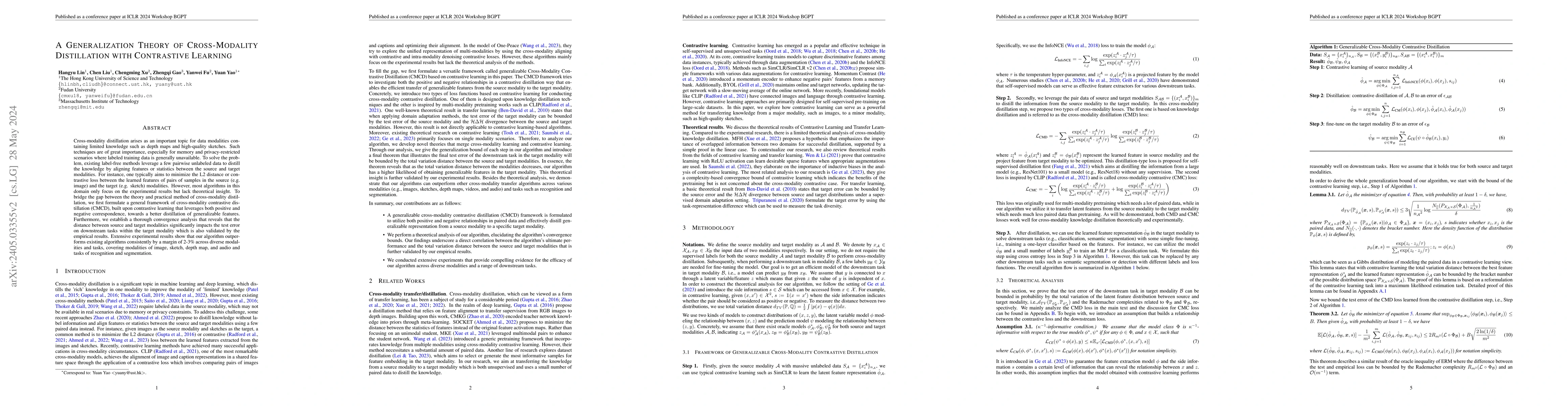 Thumbnail for A Generalization Theory of Cross-Modality Distillation with Contrastive
  Learning
