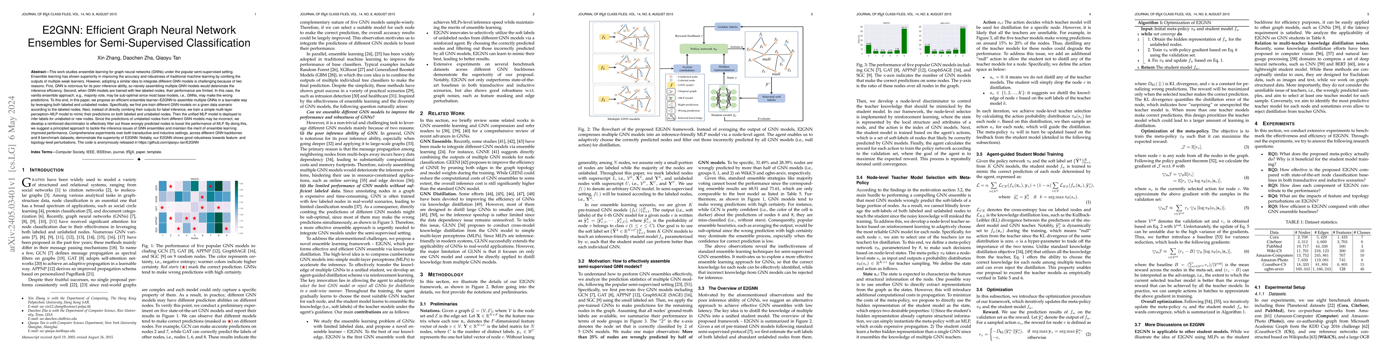 Thumbnail for E2GNN: Efficient Graph Neural Network Ensembles for Semi-Supervised
  Classification