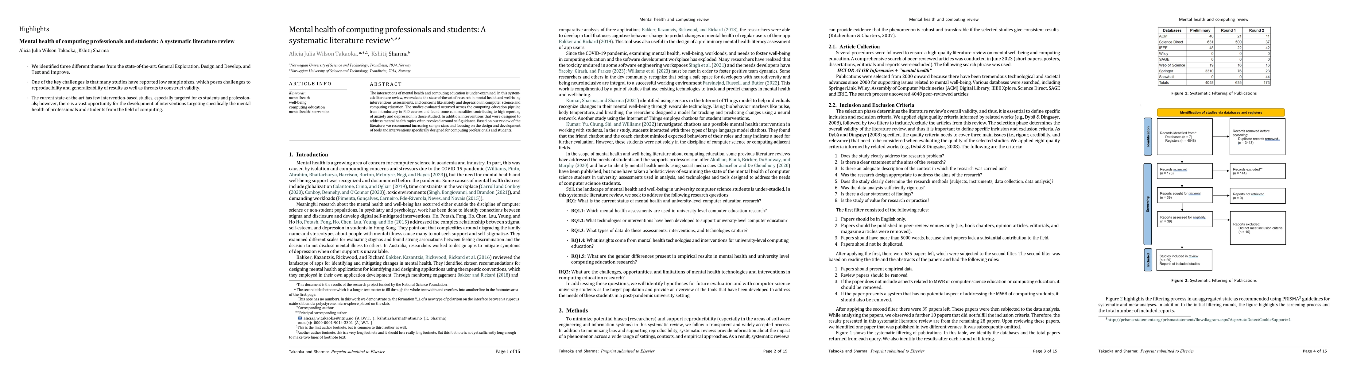 Thumbnail for Mental health of computing professionals and students: A systematic
  literature review