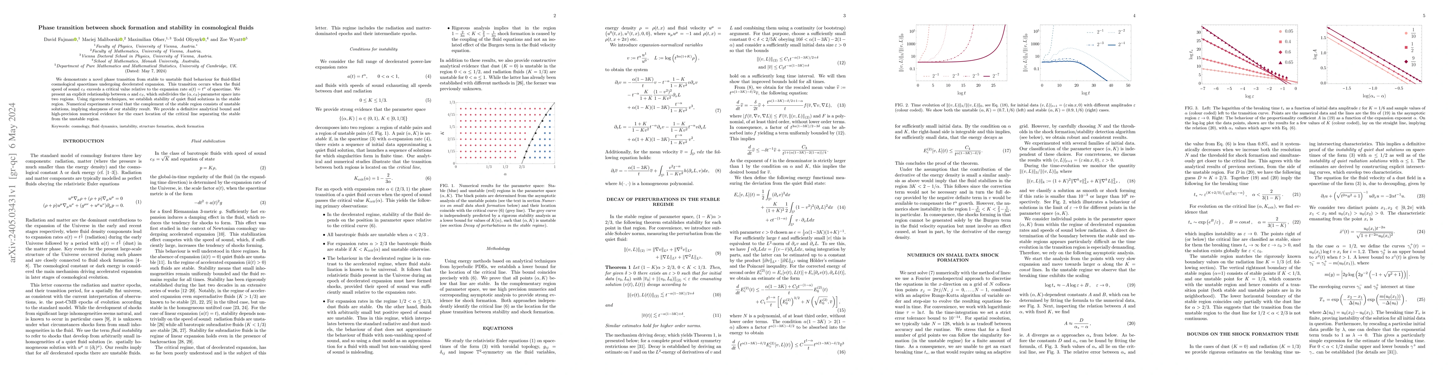 Thumbnail for Phase transition between shock formation and stability in cosmological
  fluids