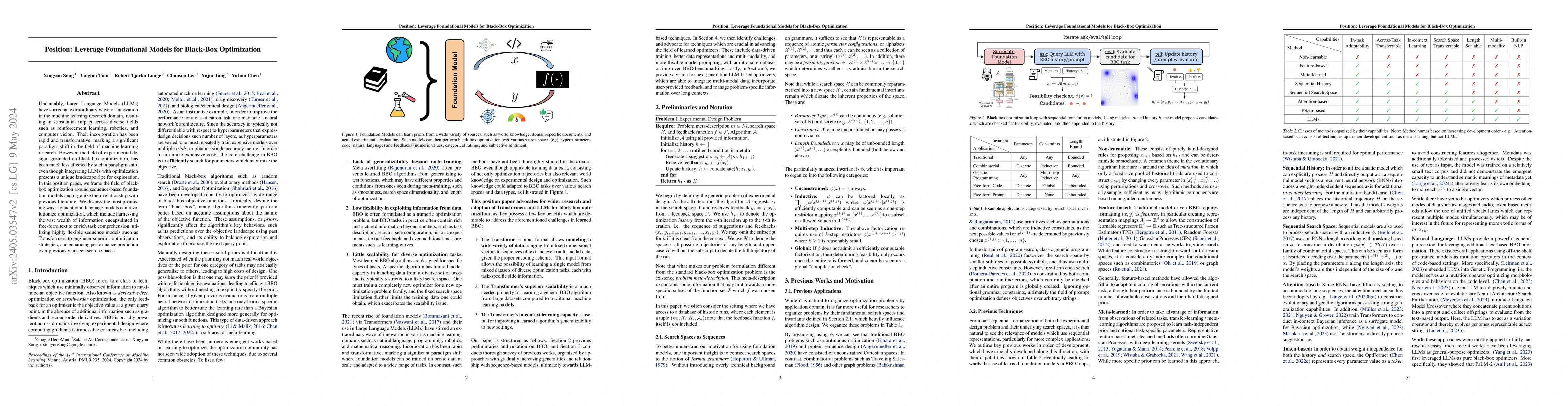 Thumbnail for Position: Leverage Foundational Models for Black-Box Optimization