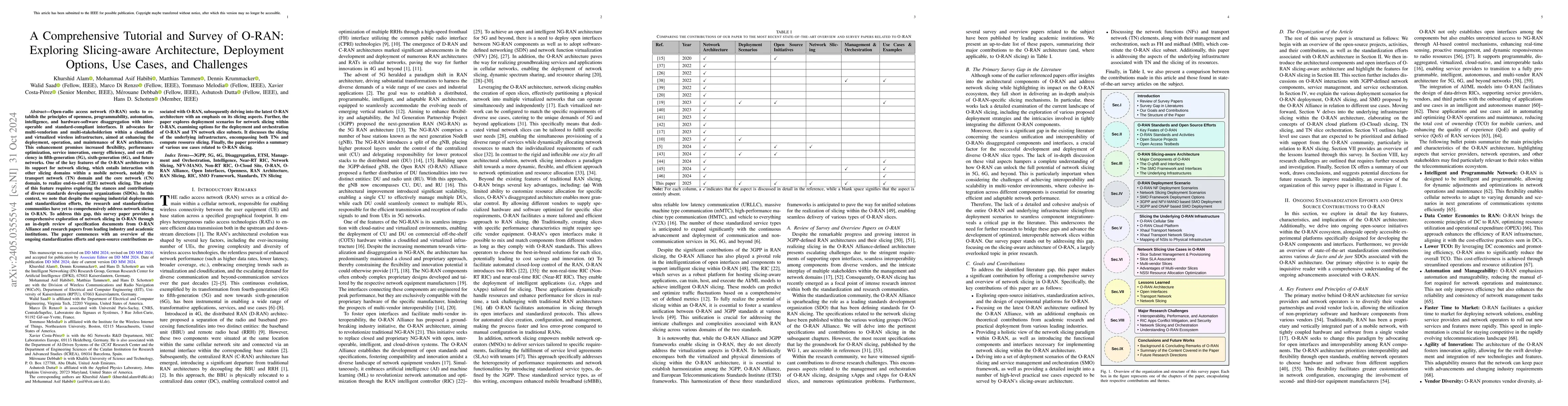 Thumbnail for A Comprehensive Overview and Survey of O-RAN: Exploring Slicing-aware
  Architecture, Deployment Options, and Use Cases
