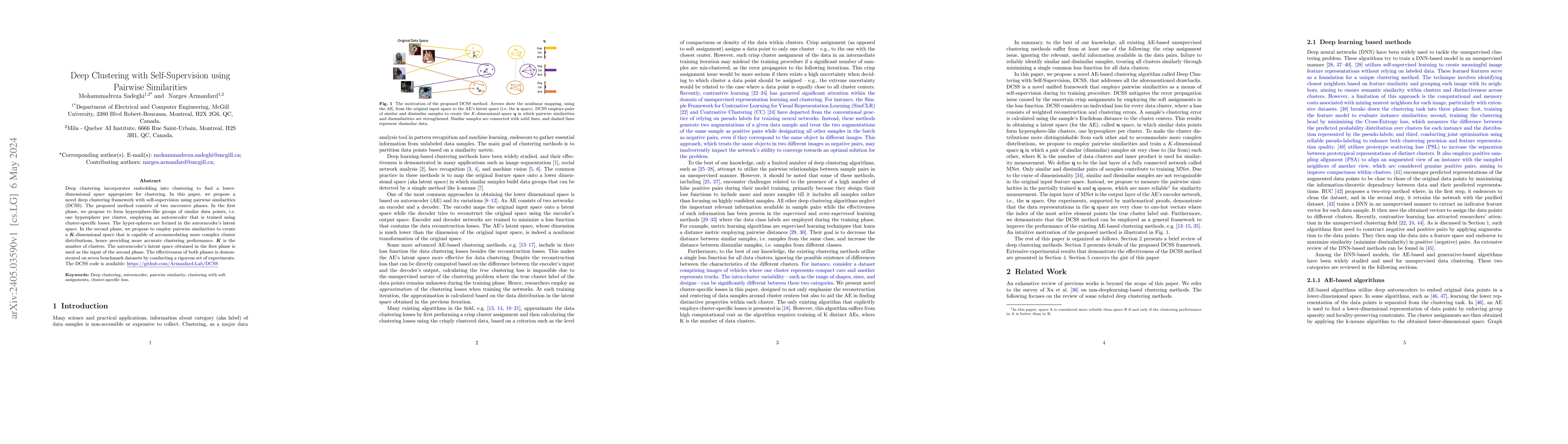 Thumbnail for Deep Clustering with Self-Supervision using Pairwise Similarities