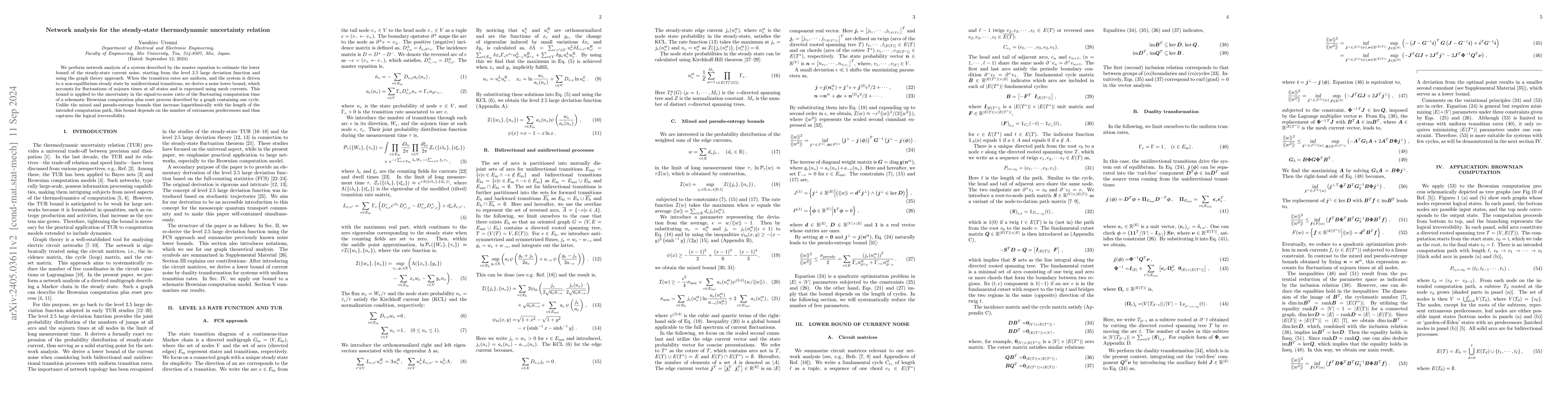 Thumbnail for Network analysis for the steady-state thermodynamic uncertainty relation