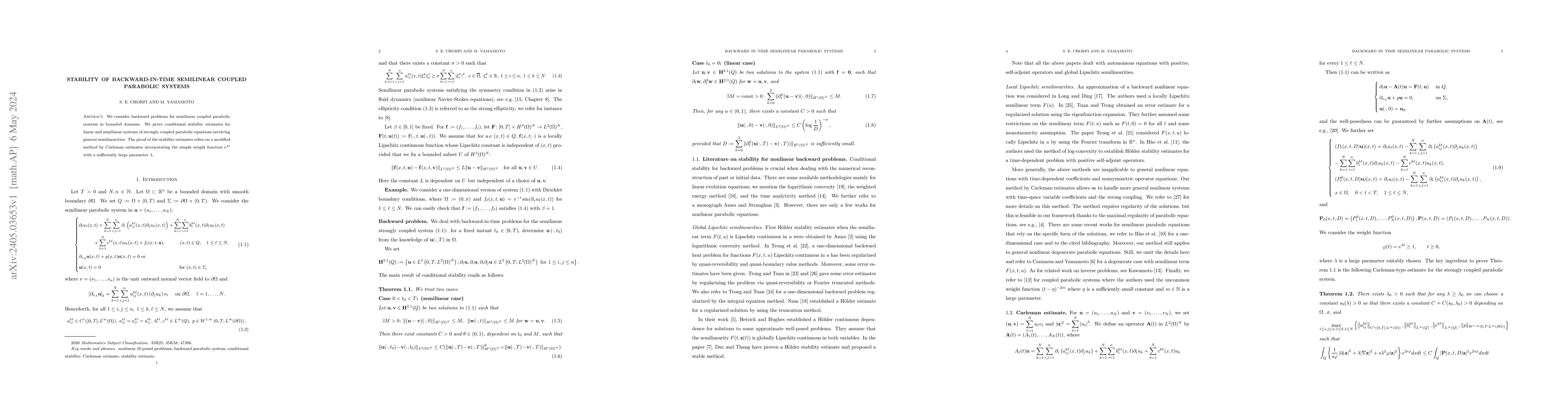 Thumbnail for Stability of backward-in-time semilinear coupled parabolic systems