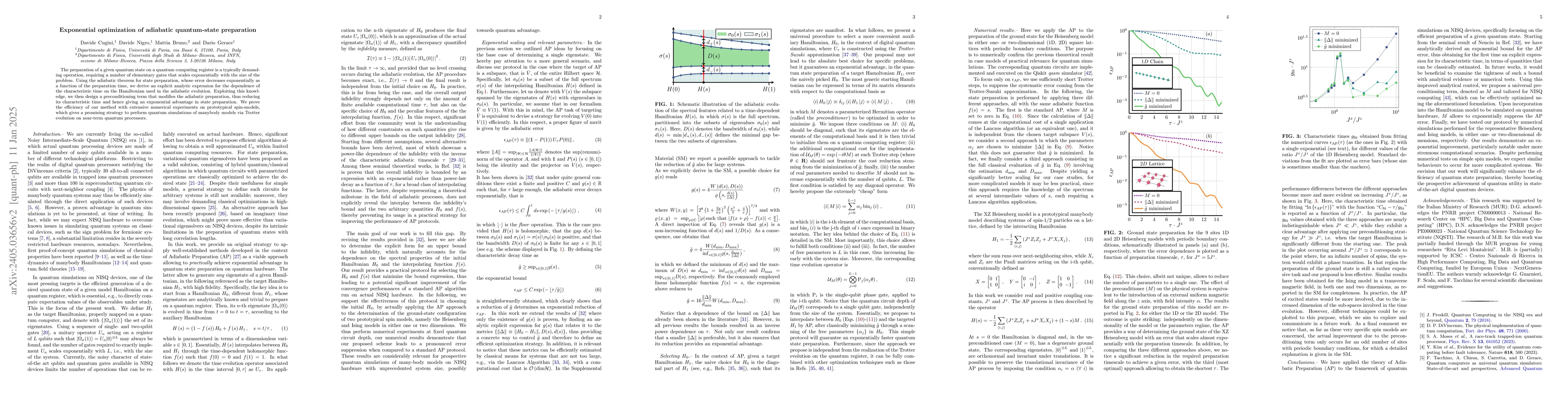 Thumbnail for Exponential optimization of quantum state preparation via adiabatic
  thermalization