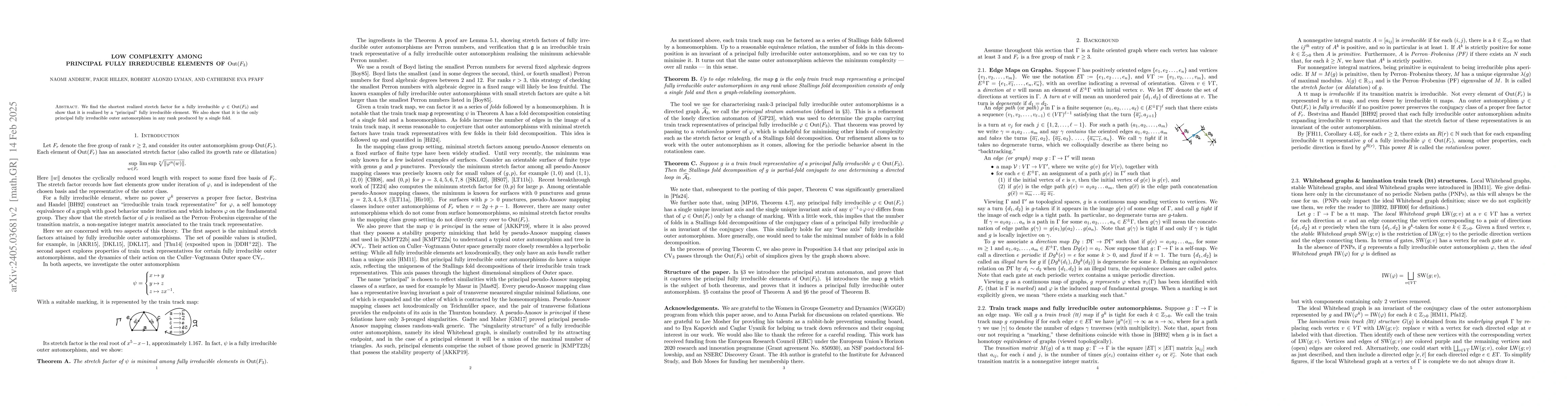 Thumbnail for Low complexity among principal fully irreducible elements of Out($F_3$)