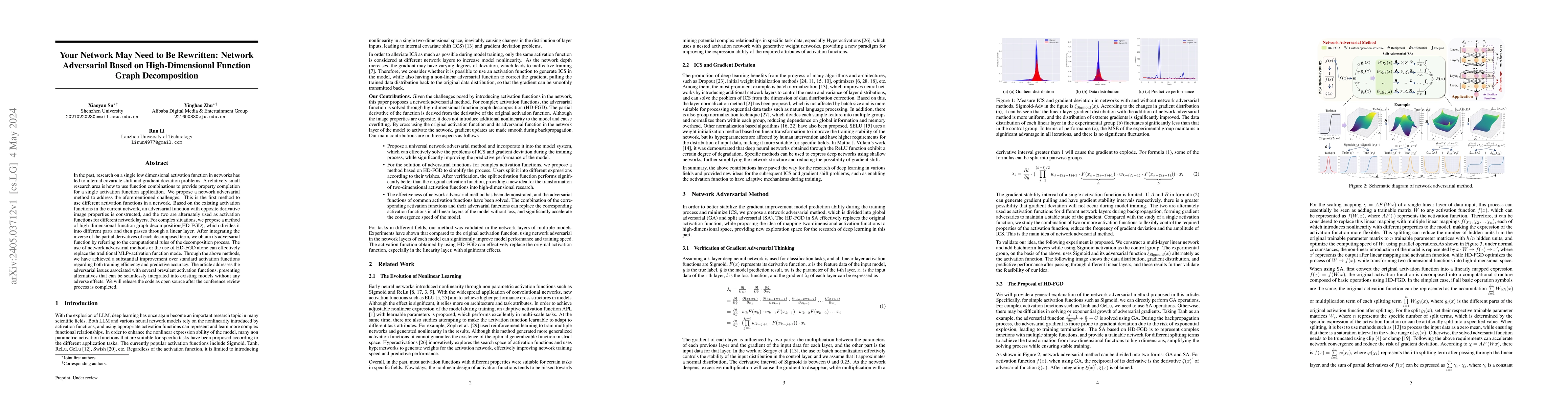 Thumbnail for Your Network May Need to Be Rewritten: Network Adversarial Based on
  High-Dimensional Function Graph Decomposition