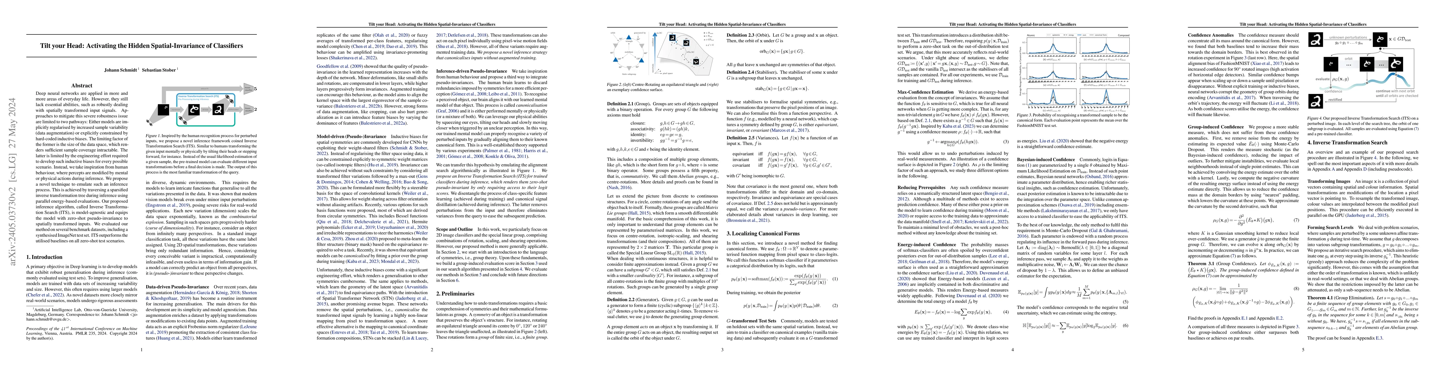 Thumbnail for Tilt your Head: Activating the Hidden Spatial-Invariance of Classifiers
