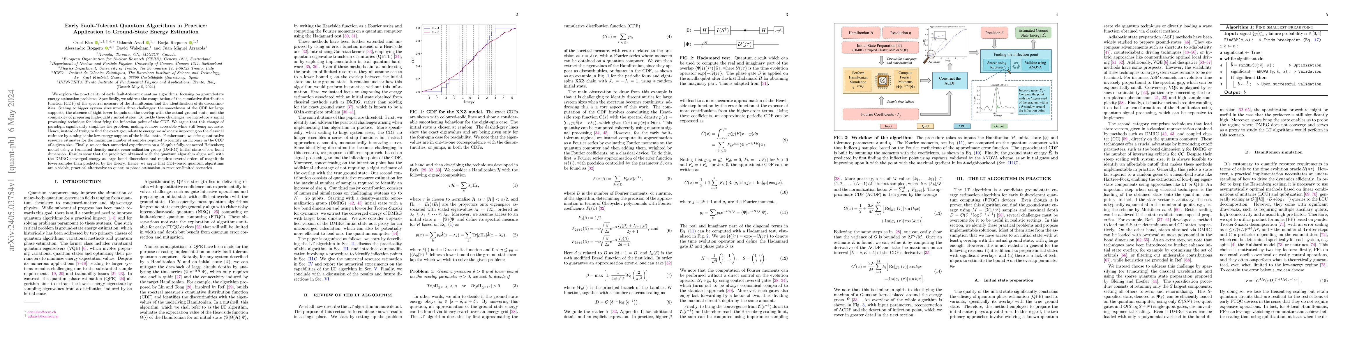 Thumbnail for Early Fault-Tolerant Quantum Algorithms in Practice: Application to
  Ground-State Energy Estimation