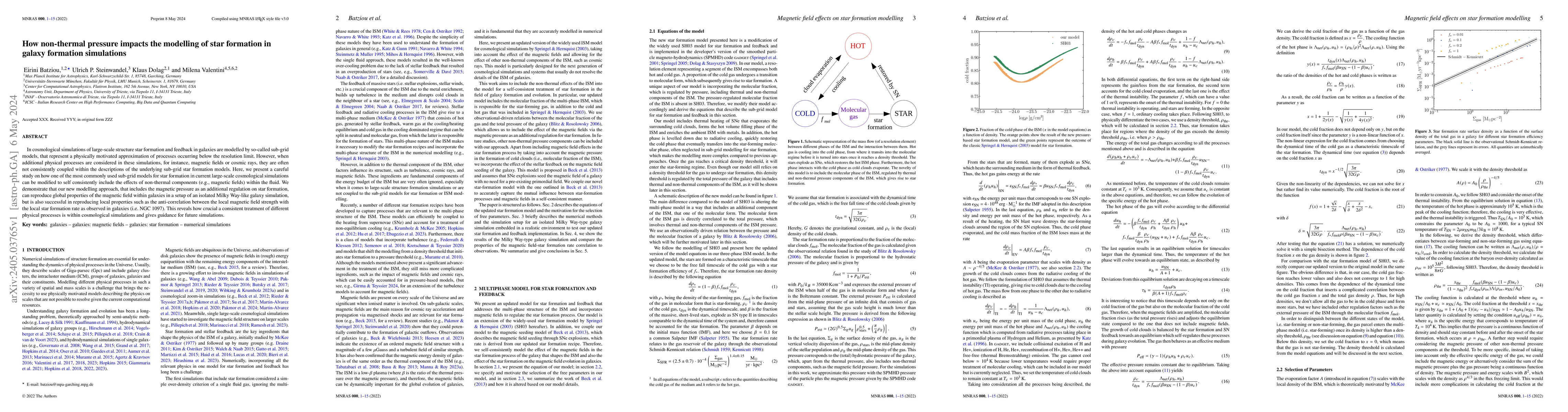 Thumbnail for How non-thermal pressure impacts the modelling of star formation in
  galaxy formation simulations