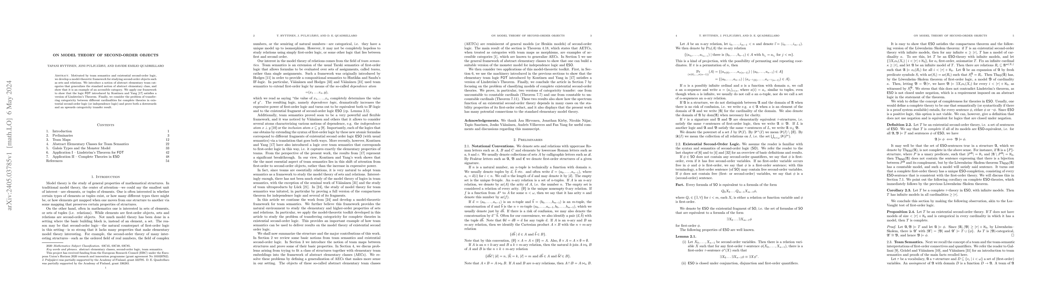 Thumbnail for On Model Theory of Second-Order Objects