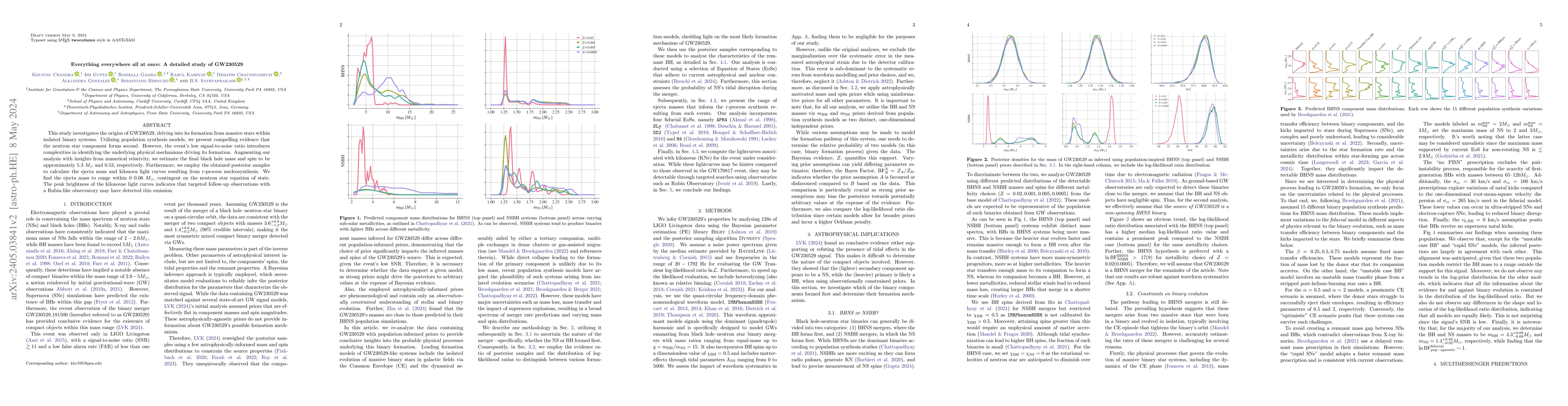 Thumbnail for Everything everywhere all at once: A detailed study of GW230529