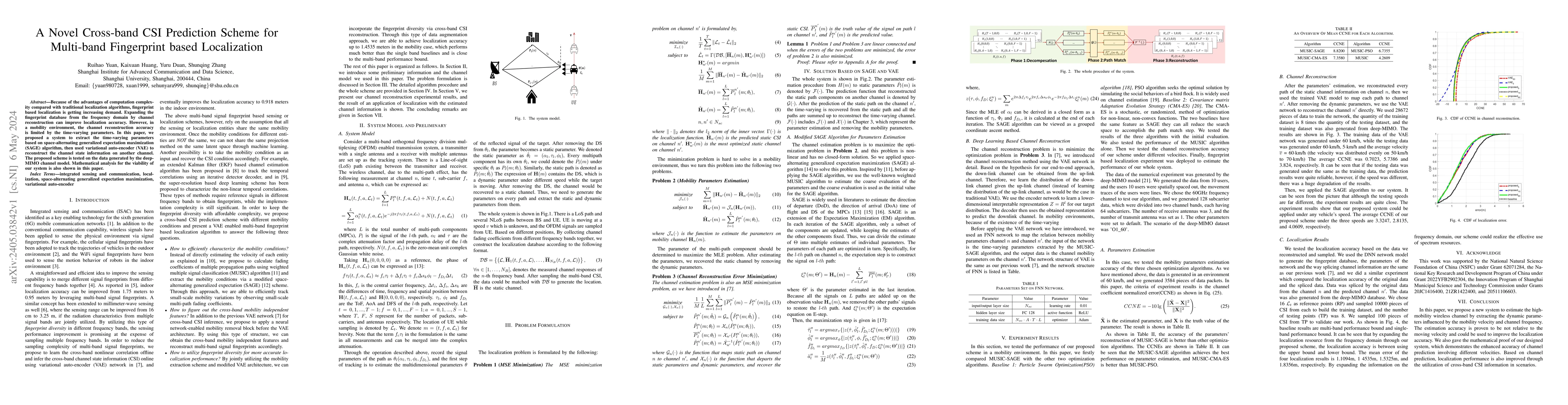 Thumbnail for A Novel Cross-band CSI Prediction Scheme for Multi-band Fingerprint
  based Localization