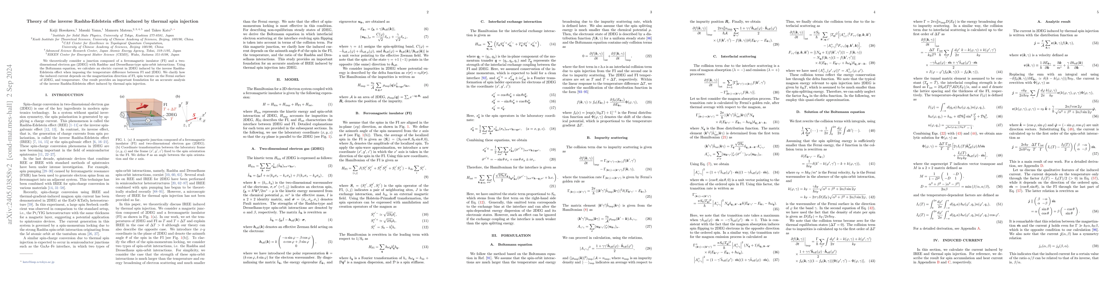Thumbnail for Theory of inverse Edelstein effect induced by thermal spin injection