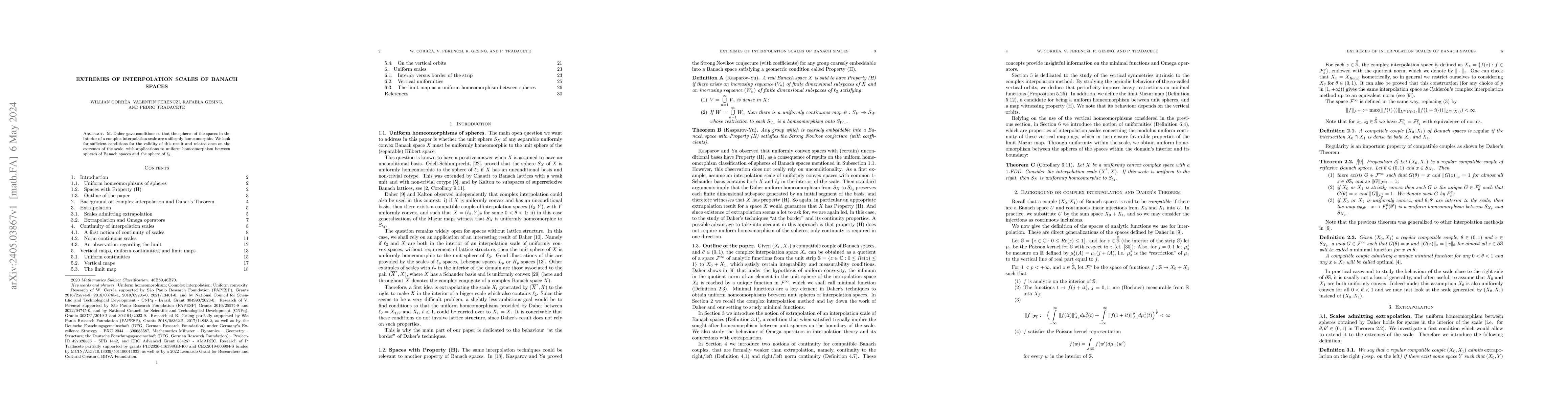 Thumbnail for Extremes of interpolation scales of Banach spaces