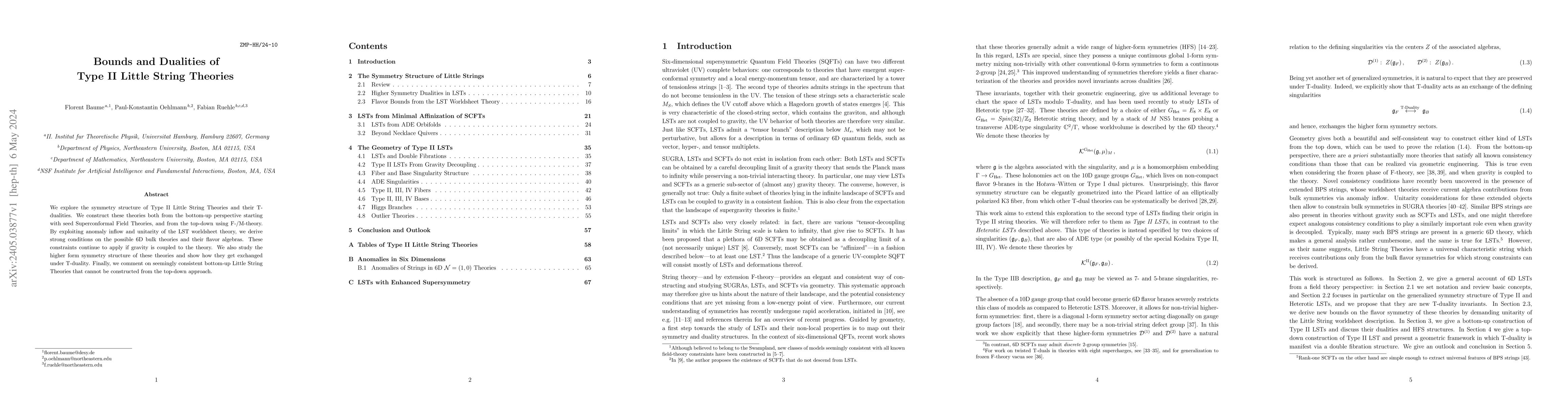 Thumbnail for Bounds and Dualities of Type II Little String Theories