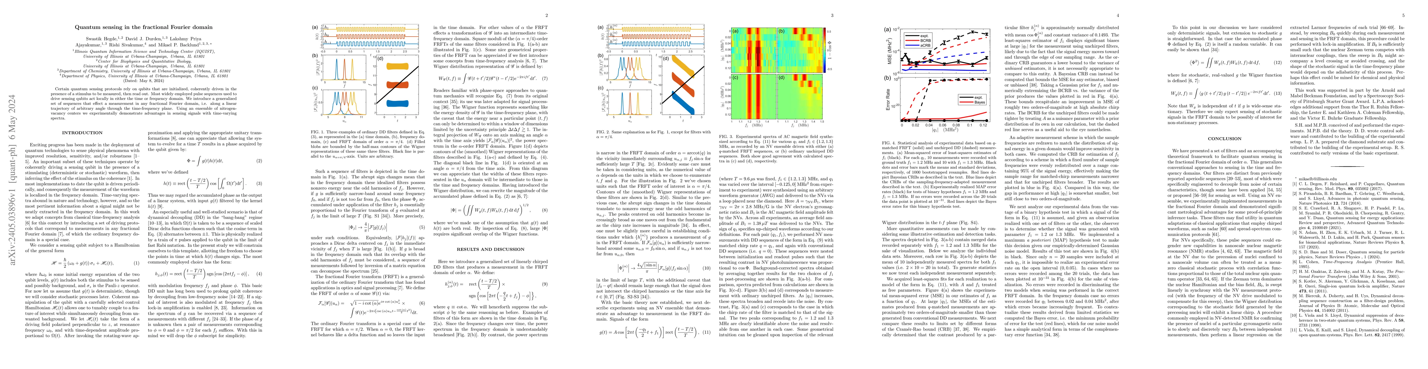 Thumbnail for Quantum sensing in the fractional Fourier domain