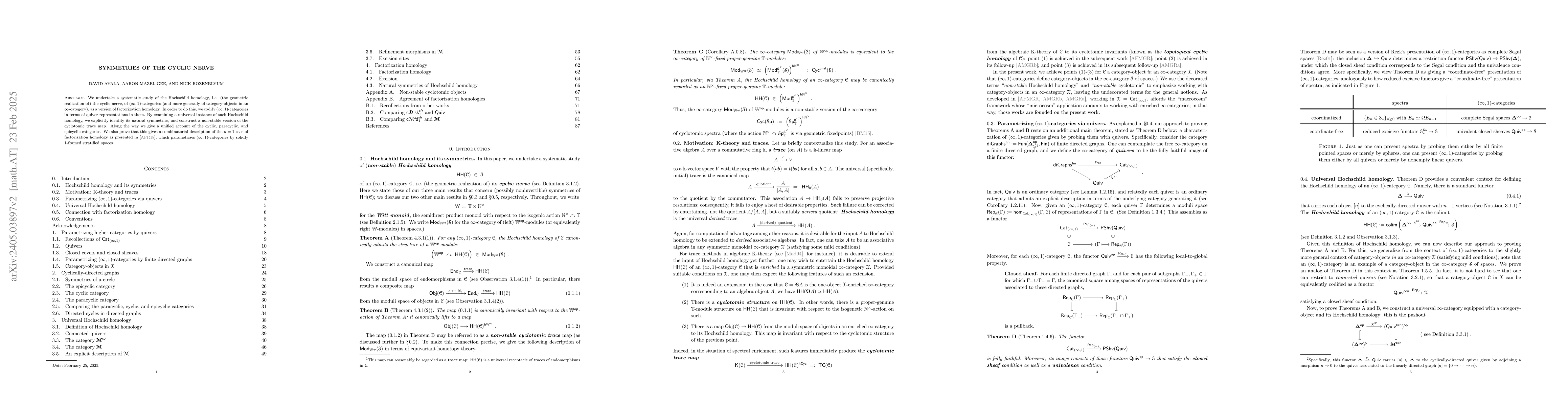 Thumbnail for Symmetries of the cyclic nerve