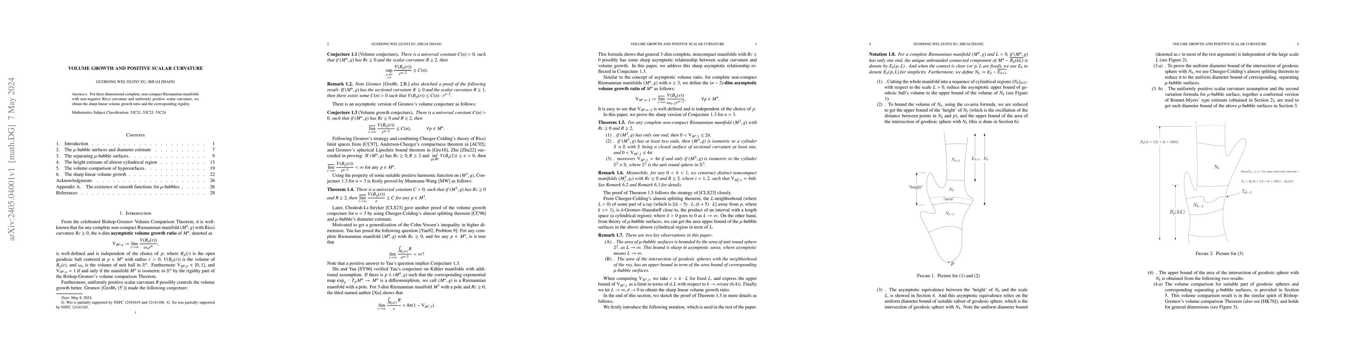 Thumbnail for Volume growth and positive scalar curvature