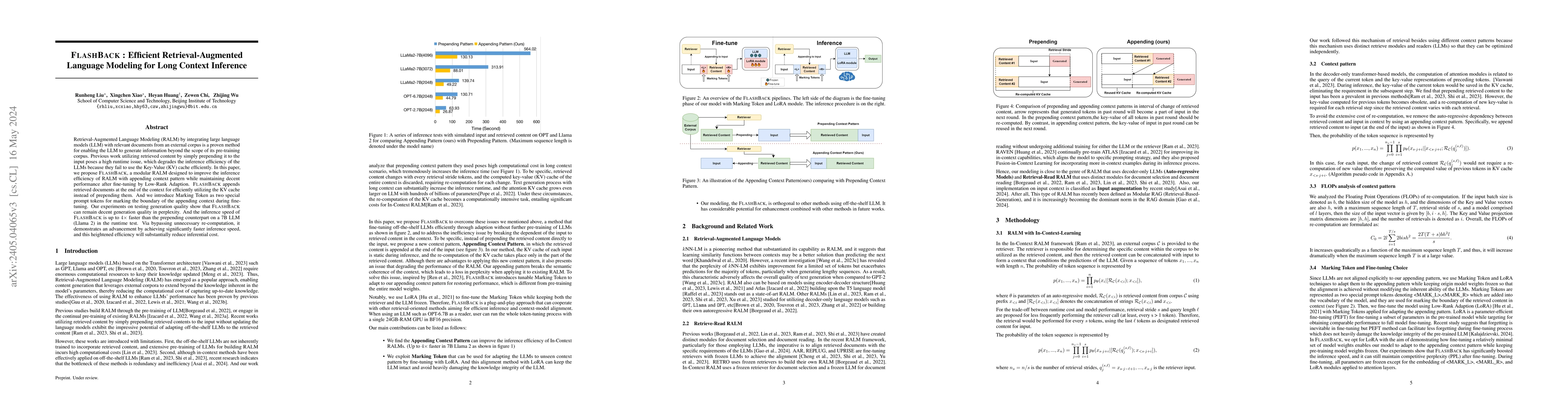 Thumbnail for FlashBack:Efficient Retrieval-Augmented Language Modeling for Long
  Context Inference