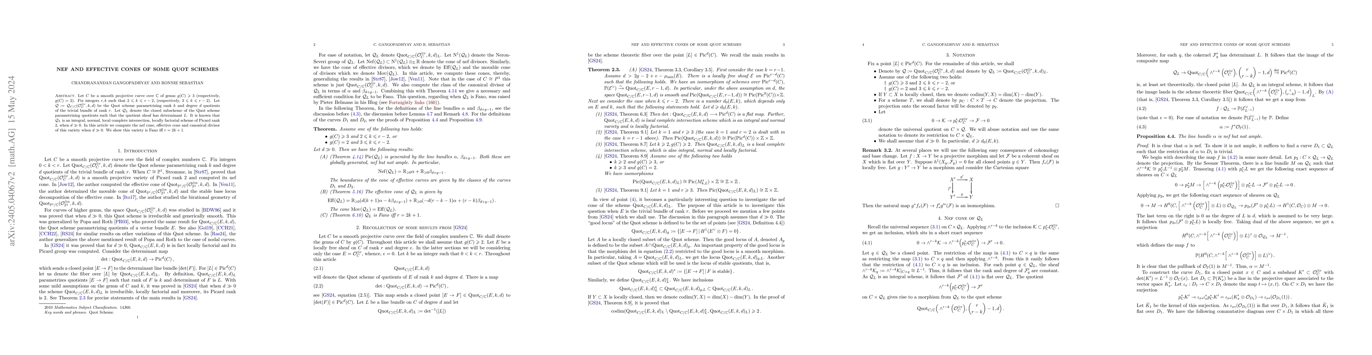 Thumbnail for Nef and Effective cones of some Quot Schemes