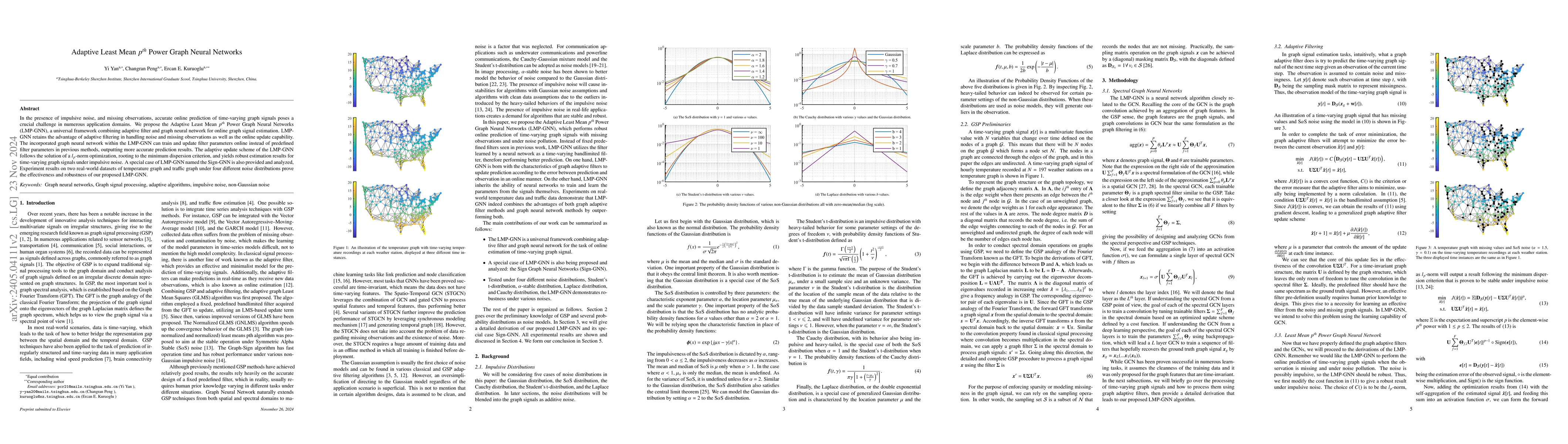 Thumbnail for Adaptive Least Mean pth Power Graph Neural Networks