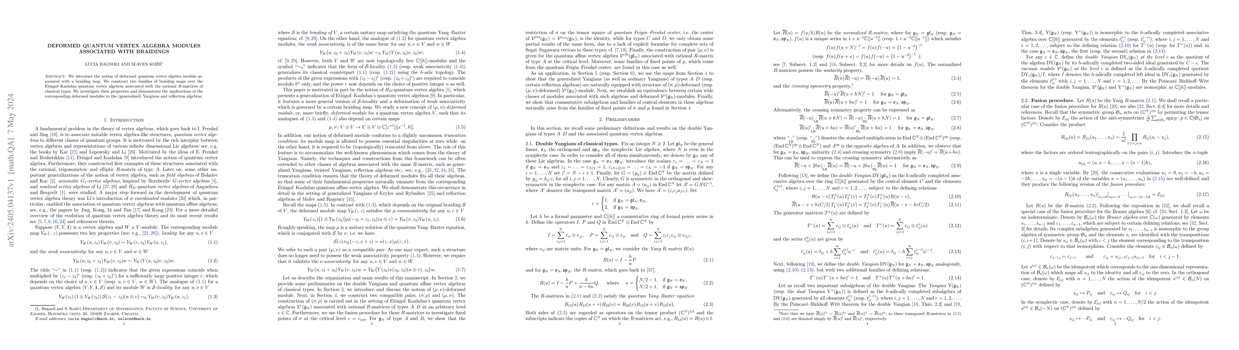 Thumbnail for Deformed quantum vertex algebra modules associated with braidings