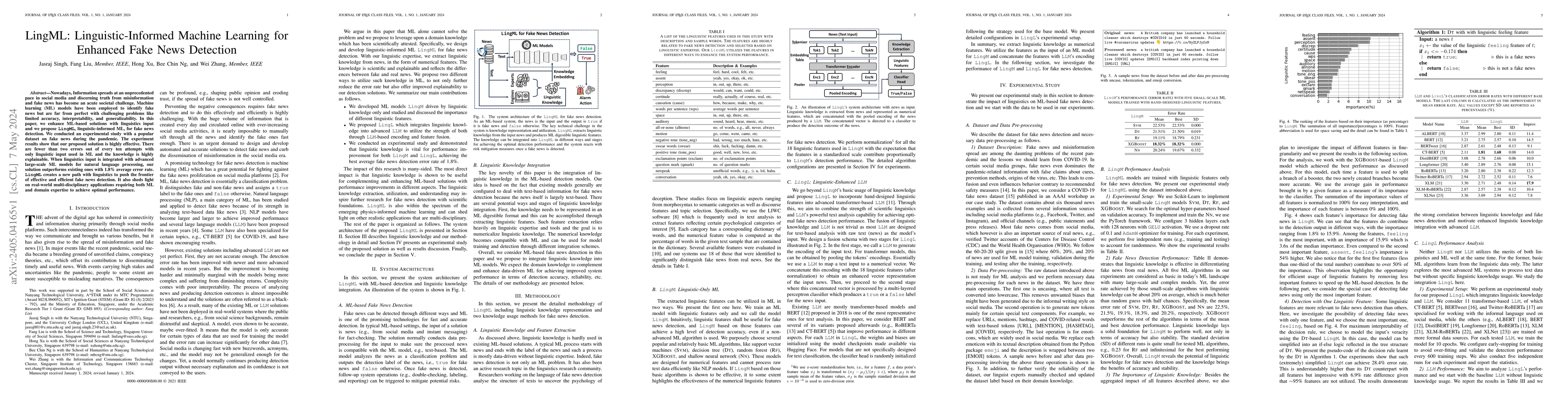 Thumbnail for LingML: Linguistic-Informed Machine Learning for Enhanced Fake News
  Detection