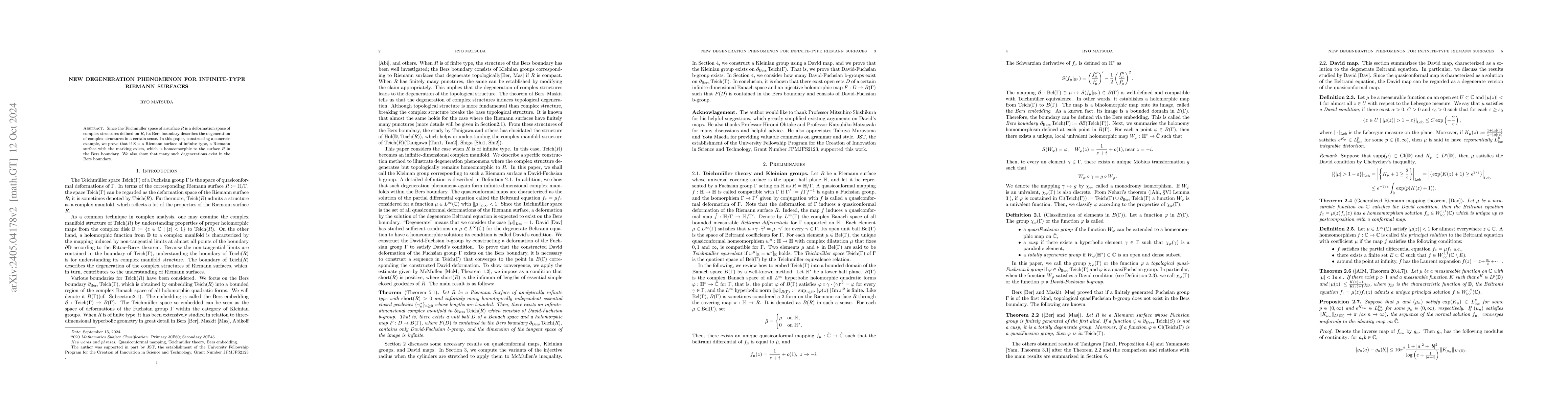Thumbnail for New degeneration phenomenon for infinite-type Riemann surfaces