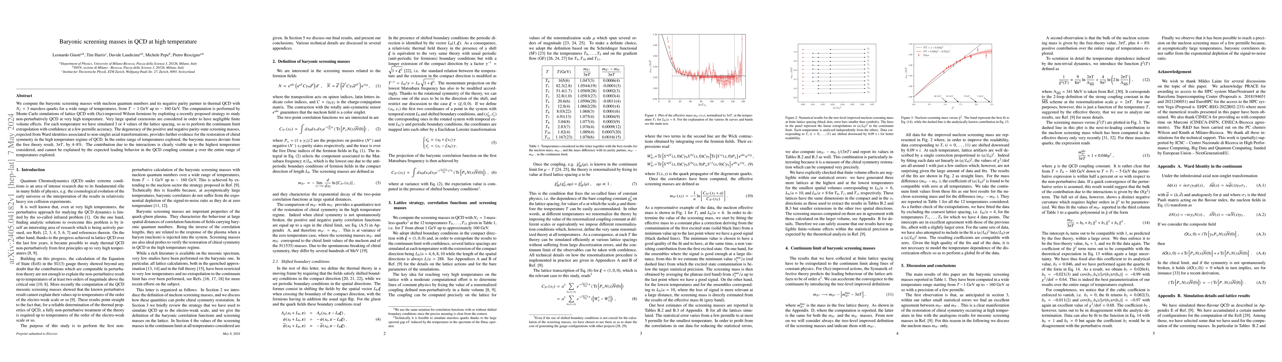 Thumbnail for Baryonic screening masses in QCD at high temperature