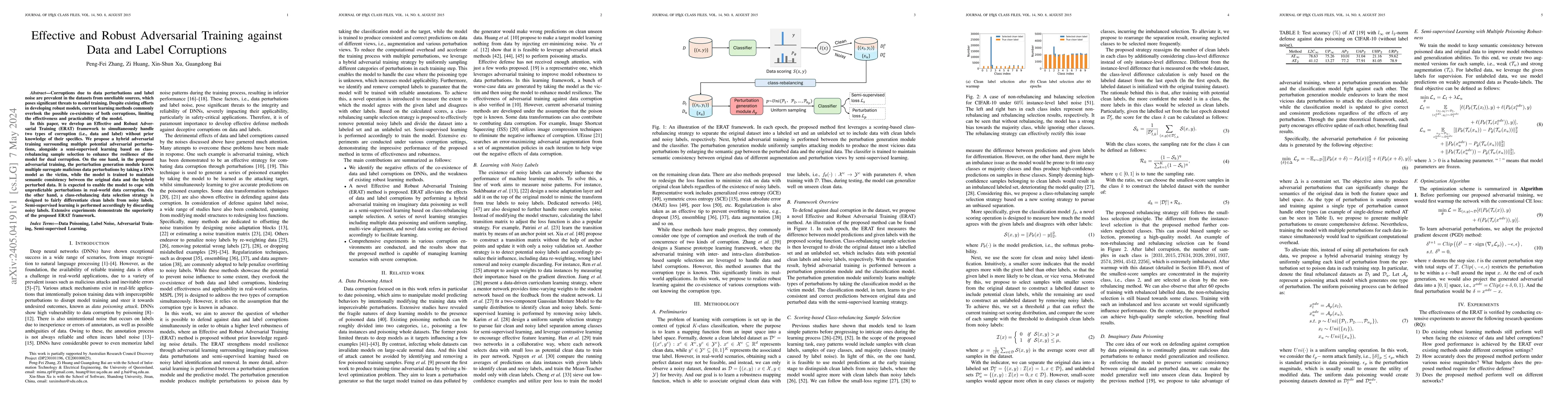 Thumbnail for Effective and Robust Adversarial Training against Data and Label
  Corruptions