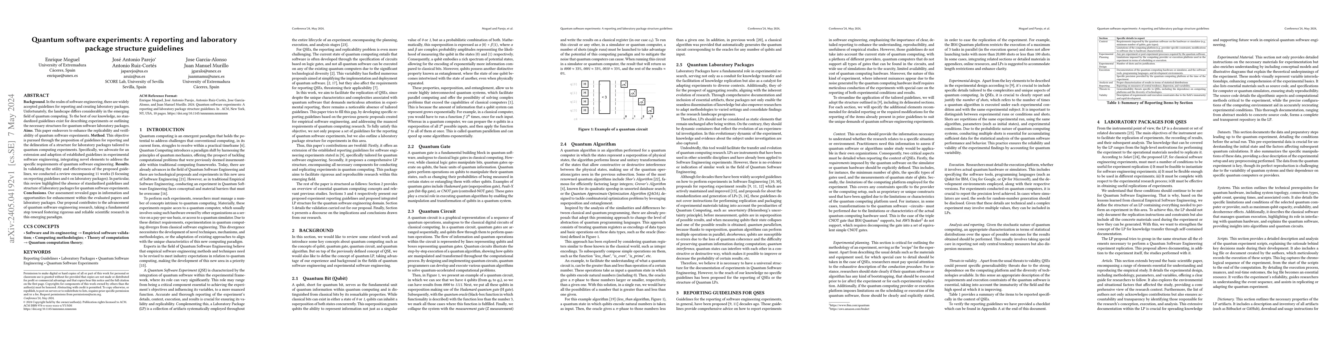 Thumbnail for Quantum software experiments: A reporting and laboratory package
  structure guidelines